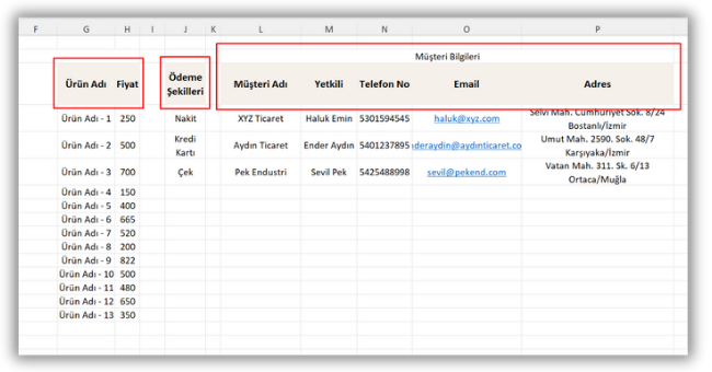 Excel'de Fiyat Teklif Formu Oluşturma - Proforma Fatura Örneği - Excel ...